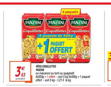 Pâtes Coquillettes Panzani