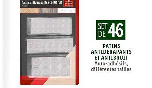 patins antidérapants et antibruit