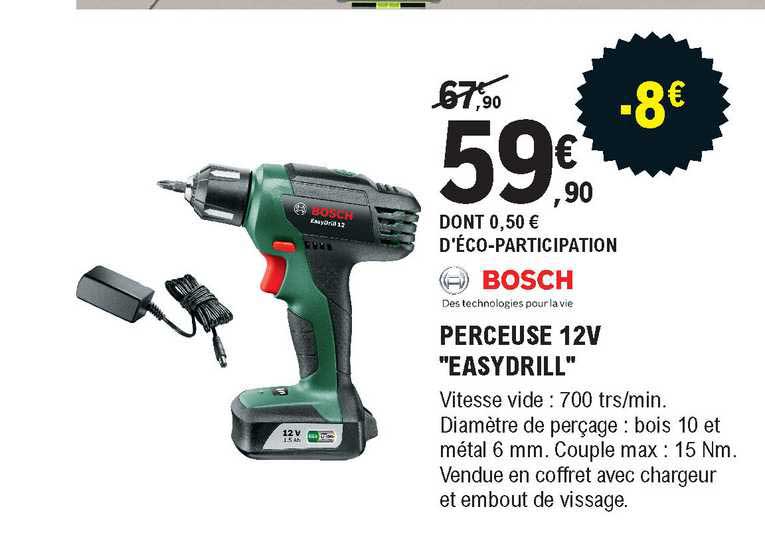 perceuse 12v "easydrill" bosch