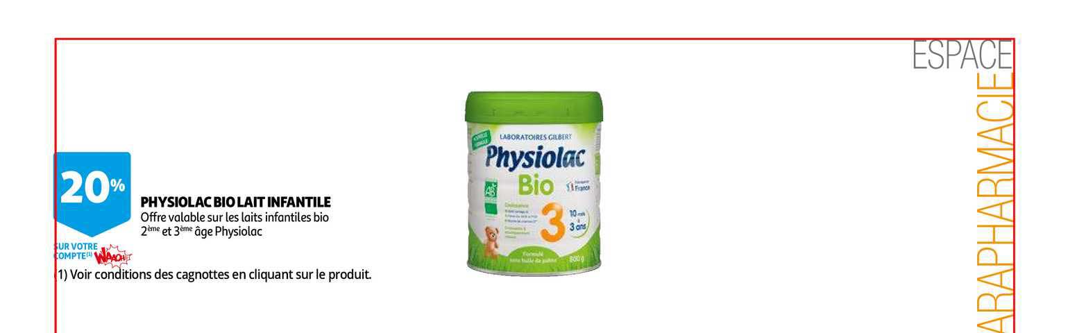 Physiolac Bio Lait Infantile