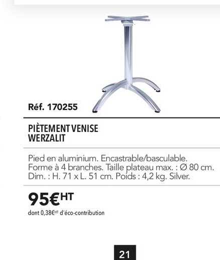 piètement venise werzalit