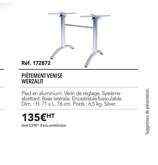 Piètement Venise Werzalit