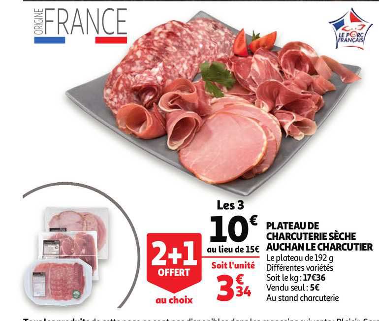 Plateau De Charcuterie Sèche Auchan Le Charcutier