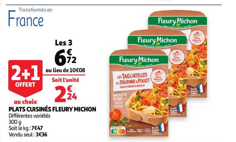 Plats Cuisinés Fleury Michon