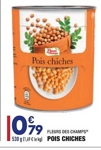 pois chiches fleurs des champs