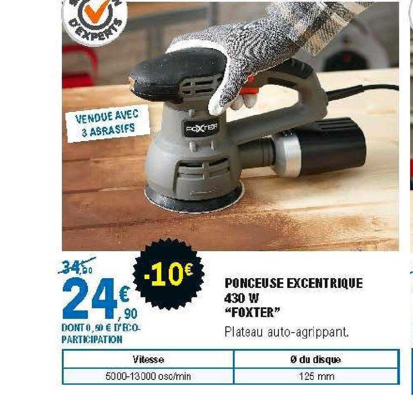 ponceuse excentrique 430 w "foxter"