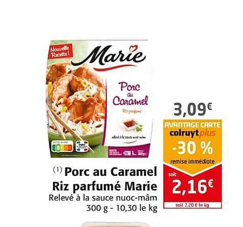 Porc Au Caramel Riz Parfumé Marie