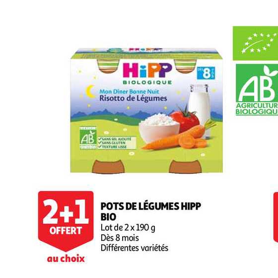 Pots De Légumes Hipp Bio