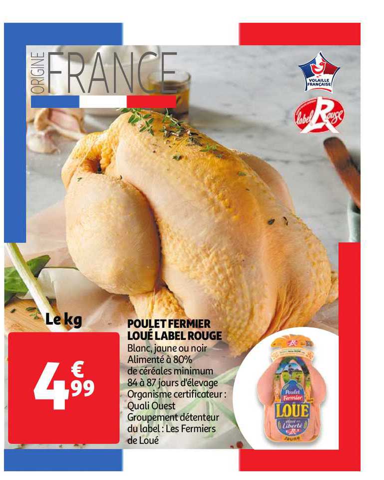 Poulet Fermier Loué Label Rouge