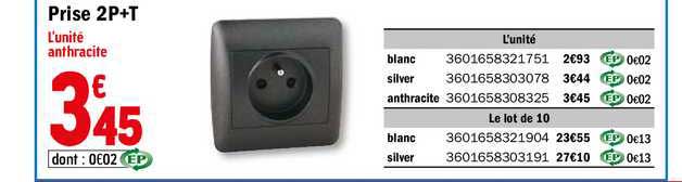 prise 2p+t
