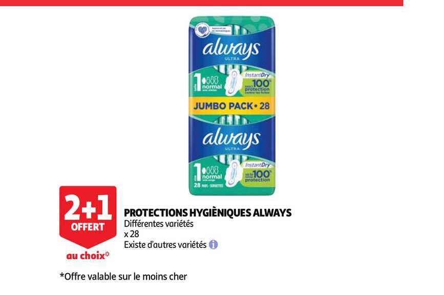 protections hygiéniques always