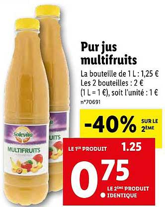 Pur Jus Multifruits Solevita
