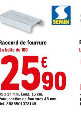 raccord de fourrure semin