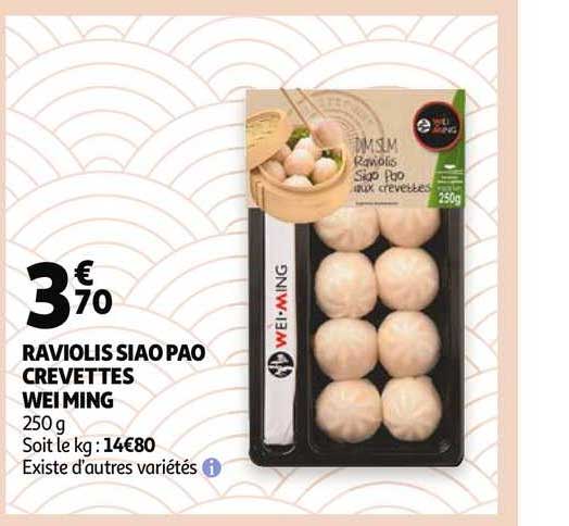 raviolis siao pao crevettes wei ming