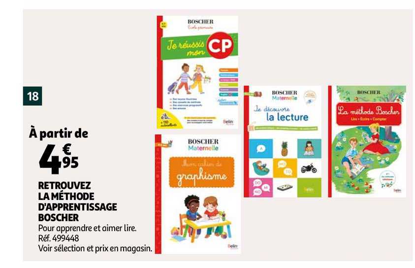 retrouvez la méthode d'apprentissage boscher