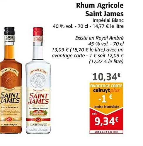 Rhum Agricole Saint James