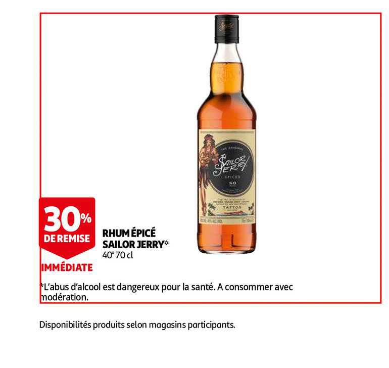 rhum épicé sailor jerry