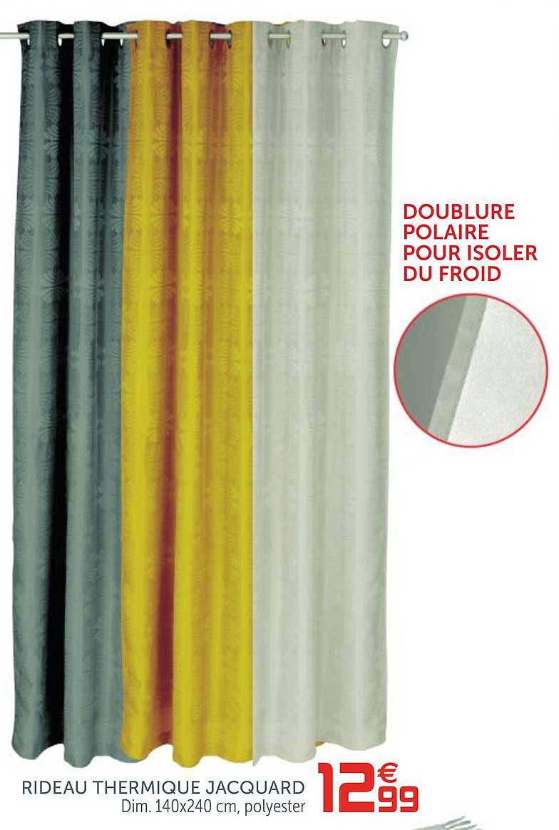 Rideau Thermique Jacquard