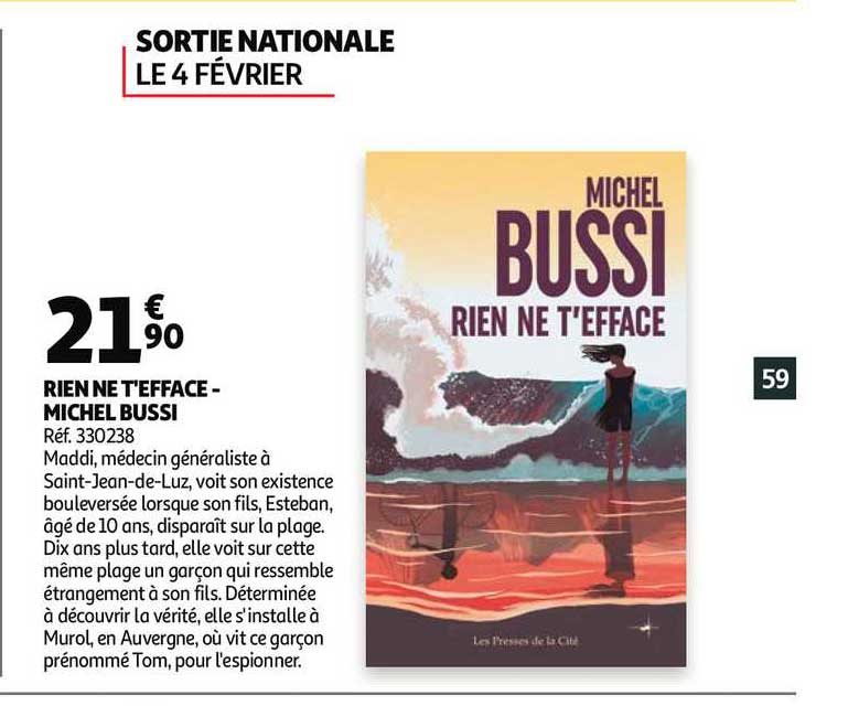 rien ne t'efface - michel bussi
