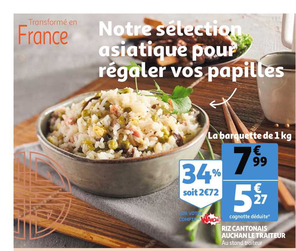 riz cantonais auchan le traiteur