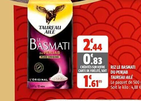 Riz Le Basmati Du Panjab Taureau Ailé