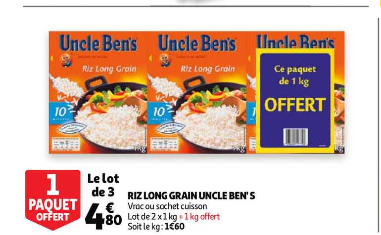 riz long grain uncle ben's