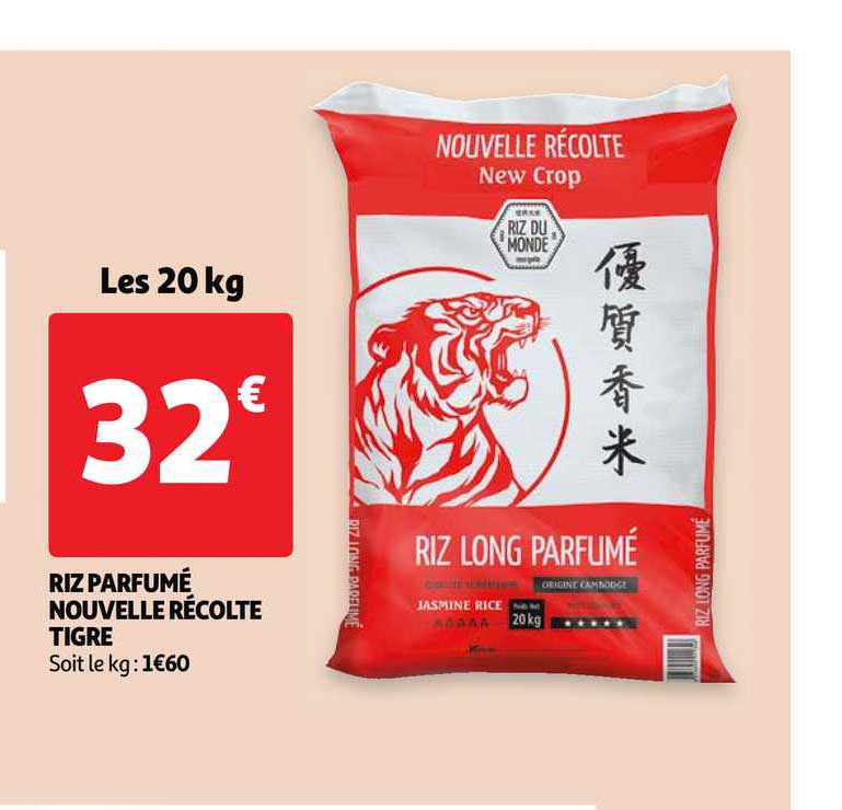 riz parfumé nouvelle récolte tigre
