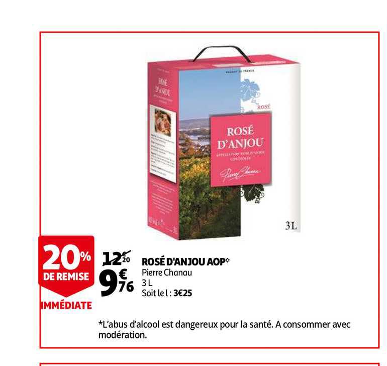 rosé d'anjou aop pierre chanau