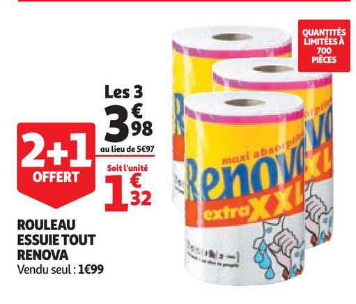 rouleau essuie tout renova