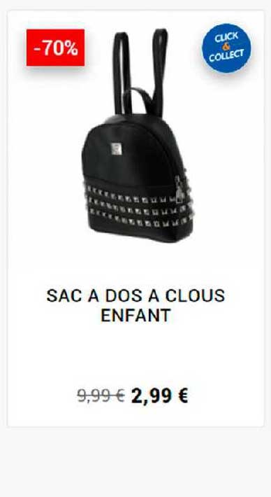 sac à dos à clous enfant