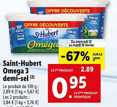 saint-hubert omega 3 demi-sel