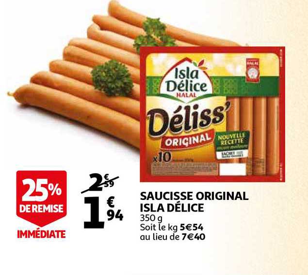 Saucisse Original Isla Délice