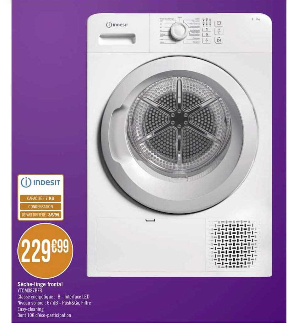 sèche-linge frontal indesit