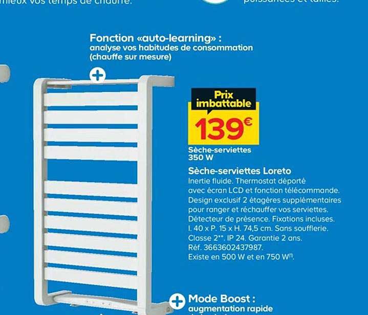 sèche-serviettes loreto
