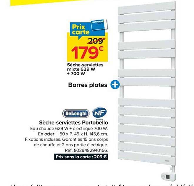 sèche-serviettes portobello