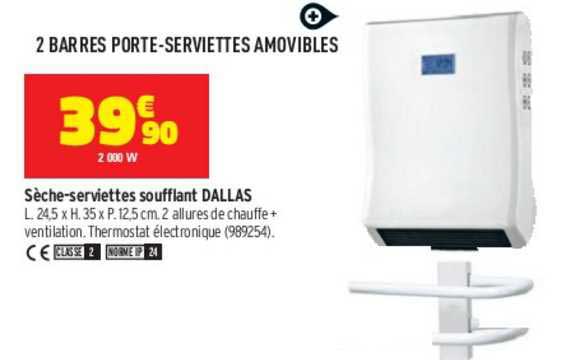 sèche-serviettes soufflant dallas