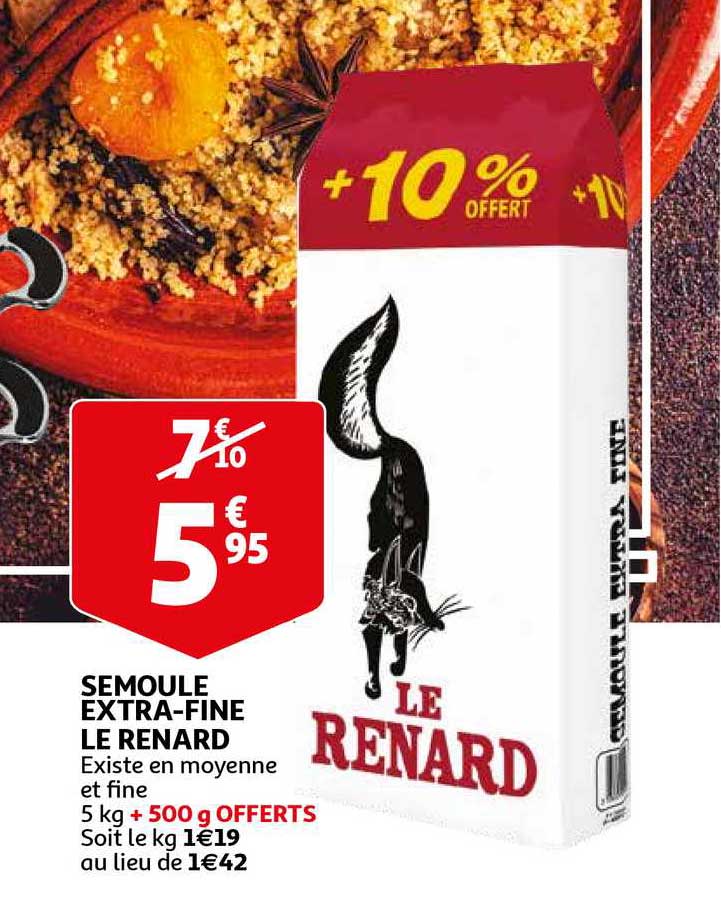 semoule extra-fine le renard