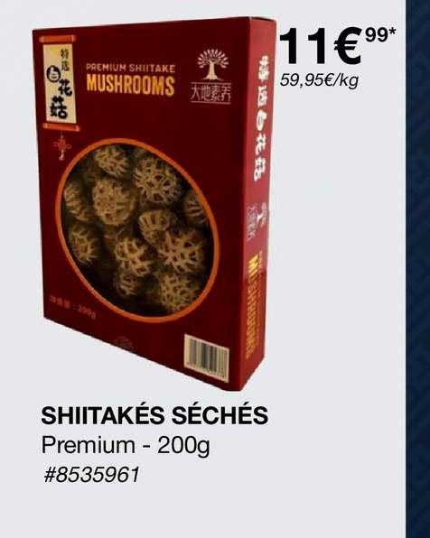 shiitakés séchés