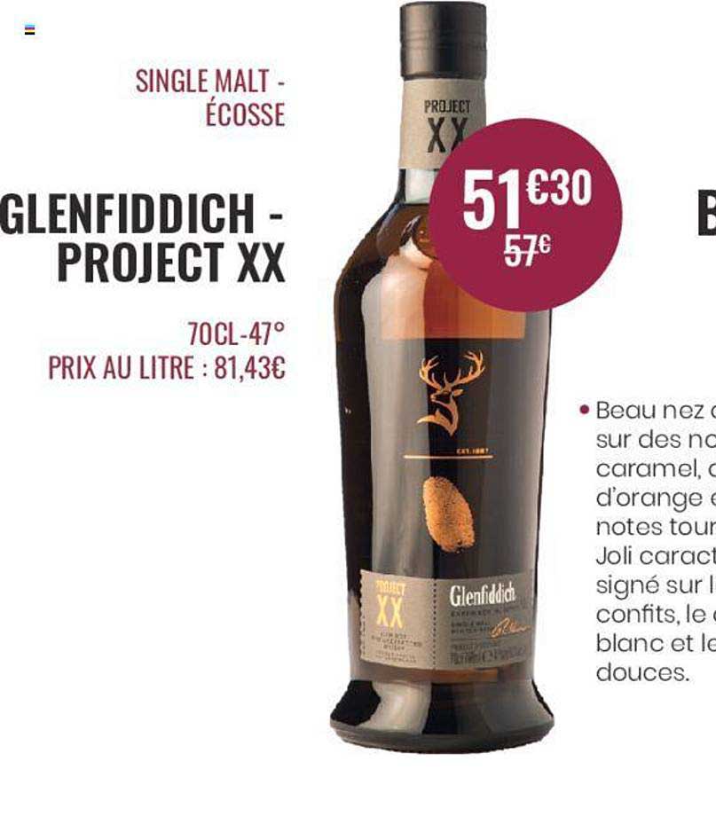 single malt - écosse glenfiddich - project xx