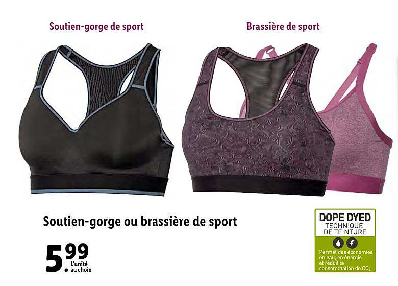 soutien-gorge ou brassière de sport