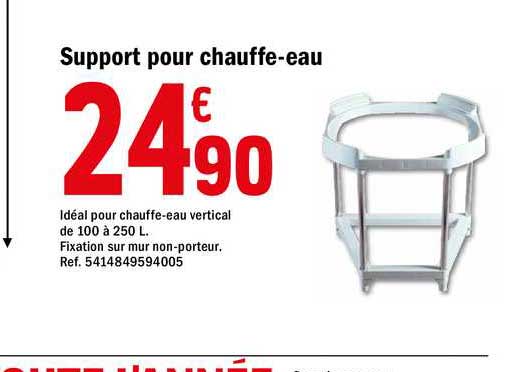 support pour chauffe-eau