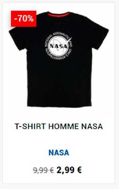 t-shirt homme nasa