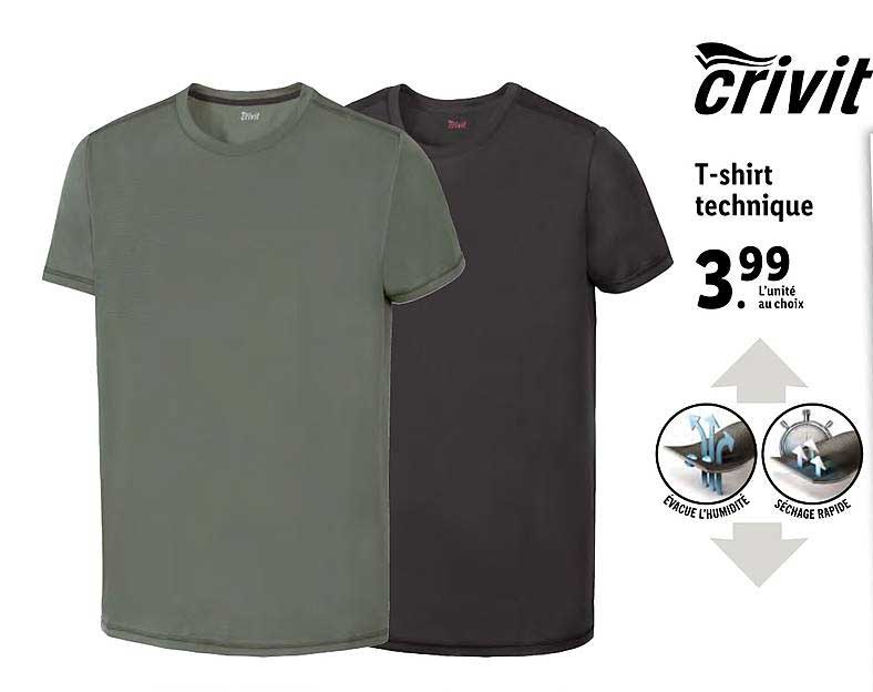 t-shirt technique crivit