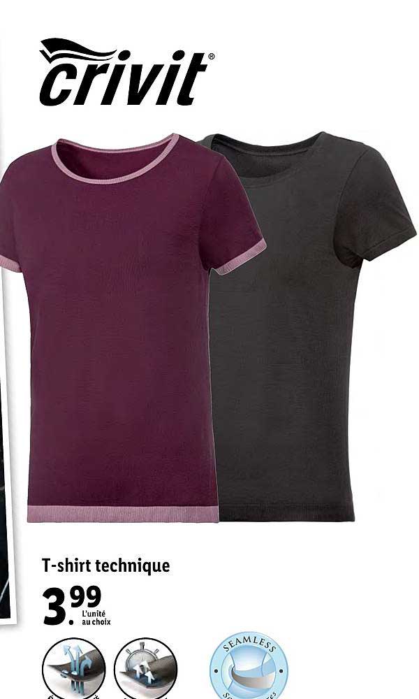 t-shirt technique crivit