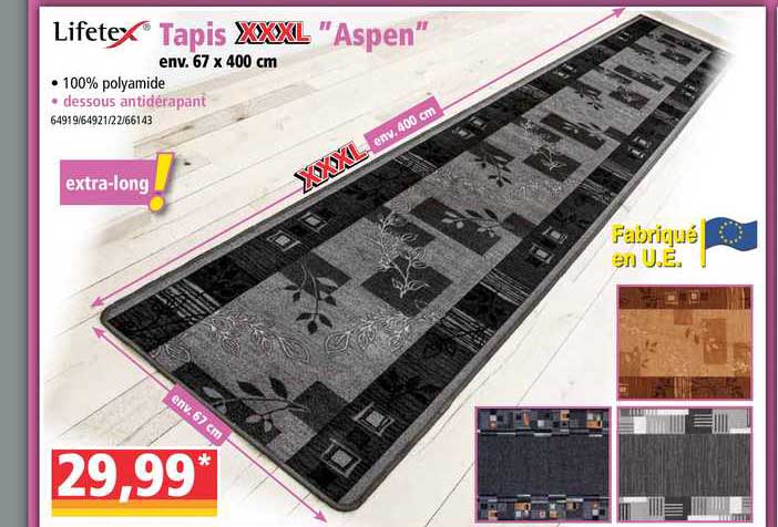 Tapis "aspen" Lifetex