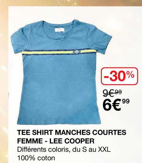 tee shirt manches courtes femme - lee cooper
