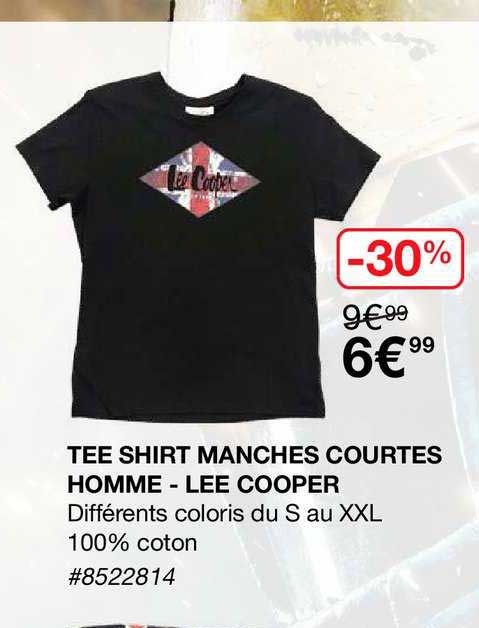 tee shirt manches courtes homme - lee cooper