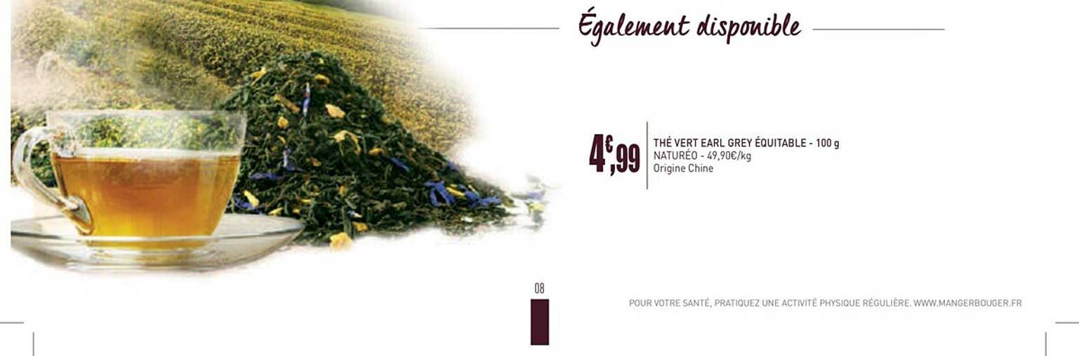 thé vert earl grey équitable