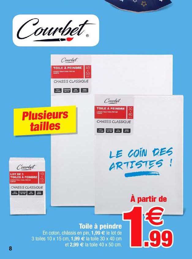 toile à peindre courbet