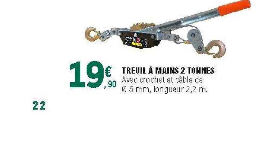 Treuil à Mains 2 Tonnes